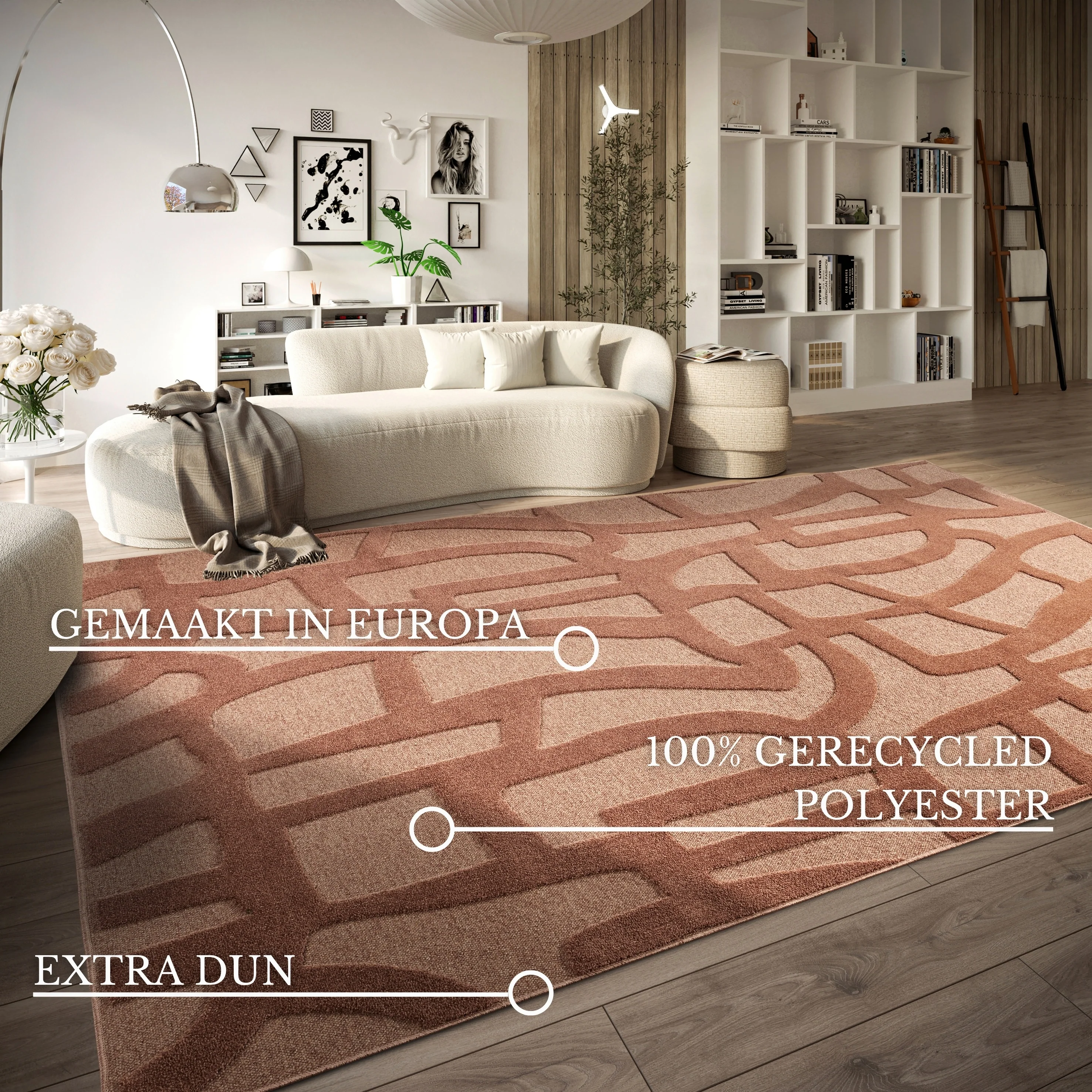 Vloerkleed Vintage Therese - Koper - Image 2