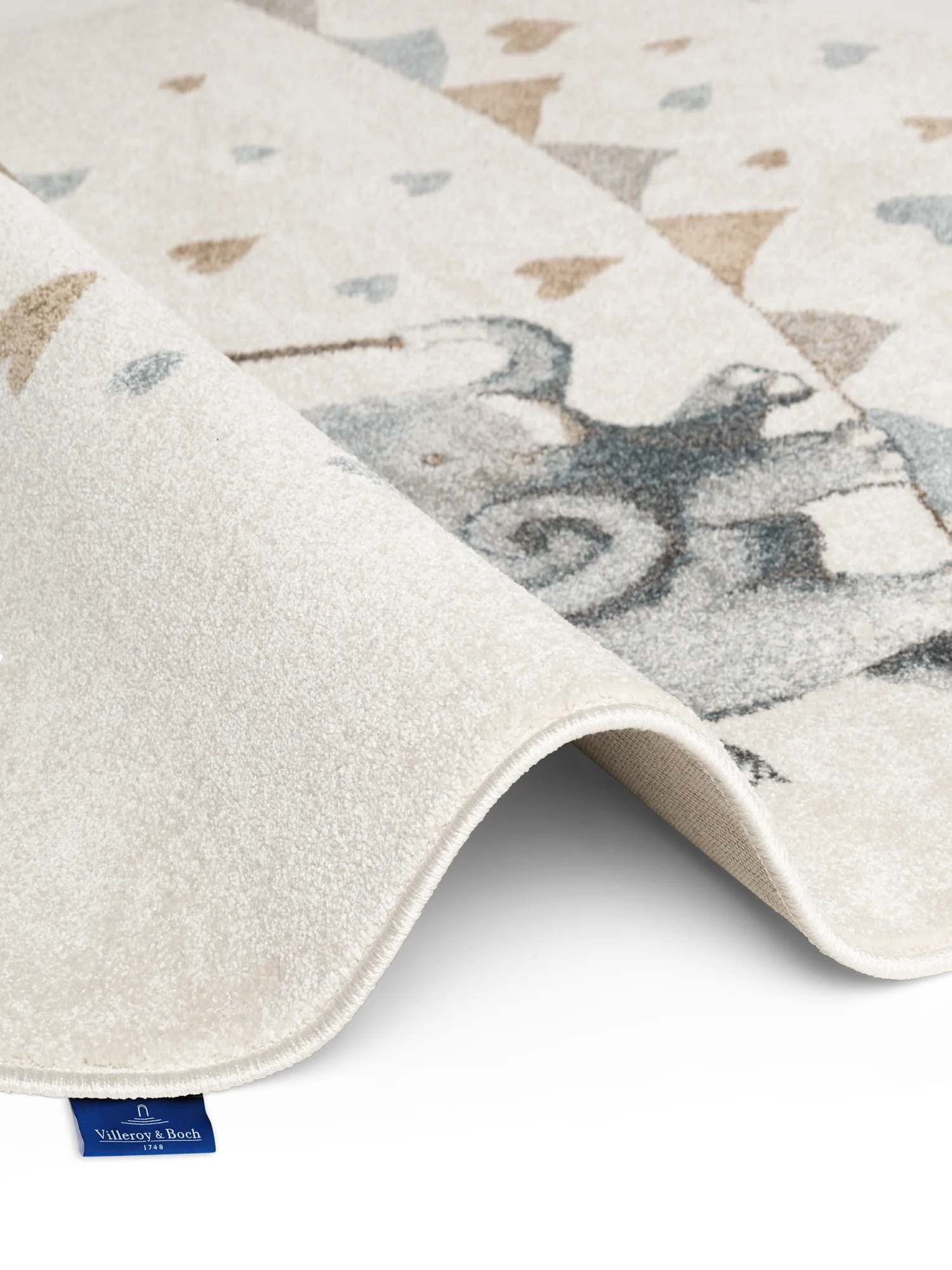 Vloerkleed Walk like an Elephant Rainy Rond - Creme, veelkleurig - Image 3