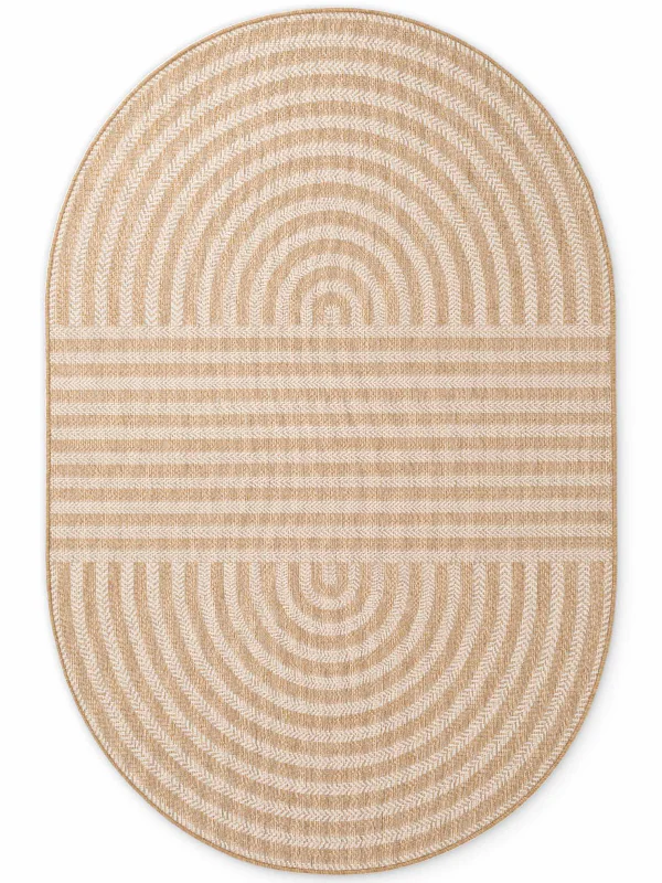 Vloerkleed Woodfield Ovaal - Jute/Wit - Image 2