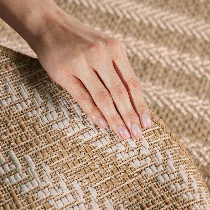 Vloerkleed Woodfield Ovaal - Jute/Wit - Image 4