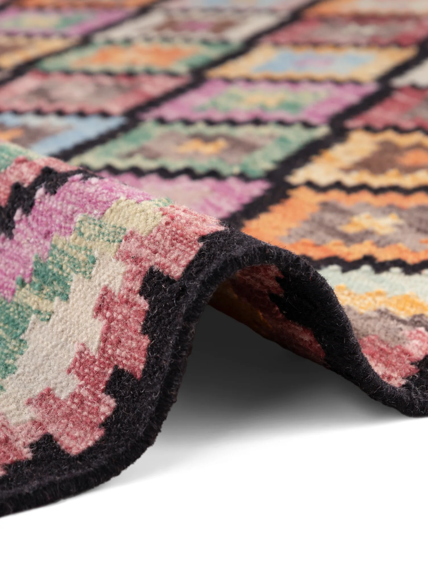 Vloerkleed Zara Rechthoekig - Zwart Multicolor - Image 2
