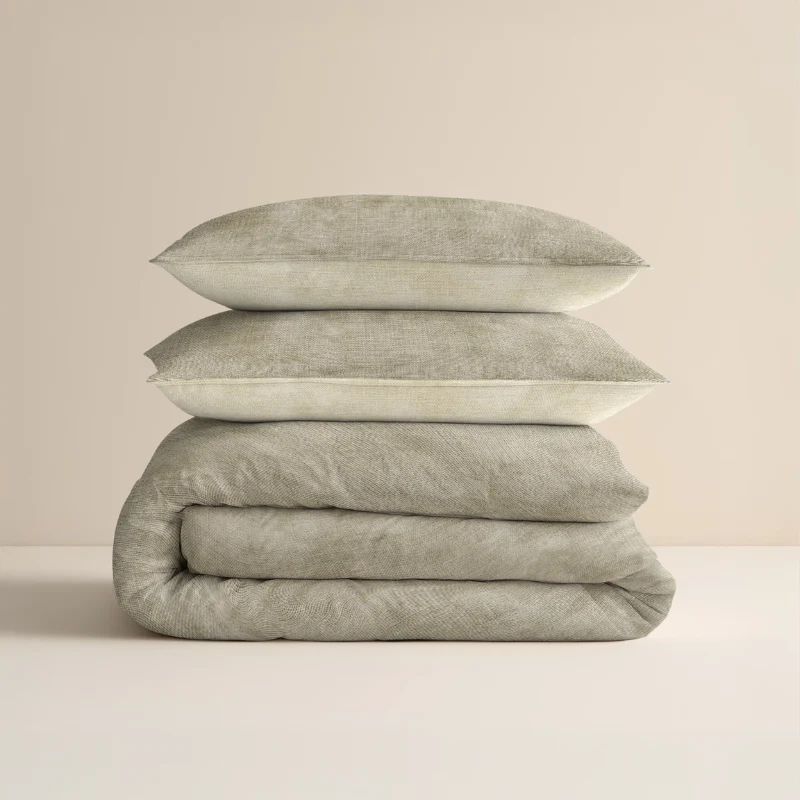 Dekbedovertrek Katoen Flanel - Washed Cotton Taupe - Image 11