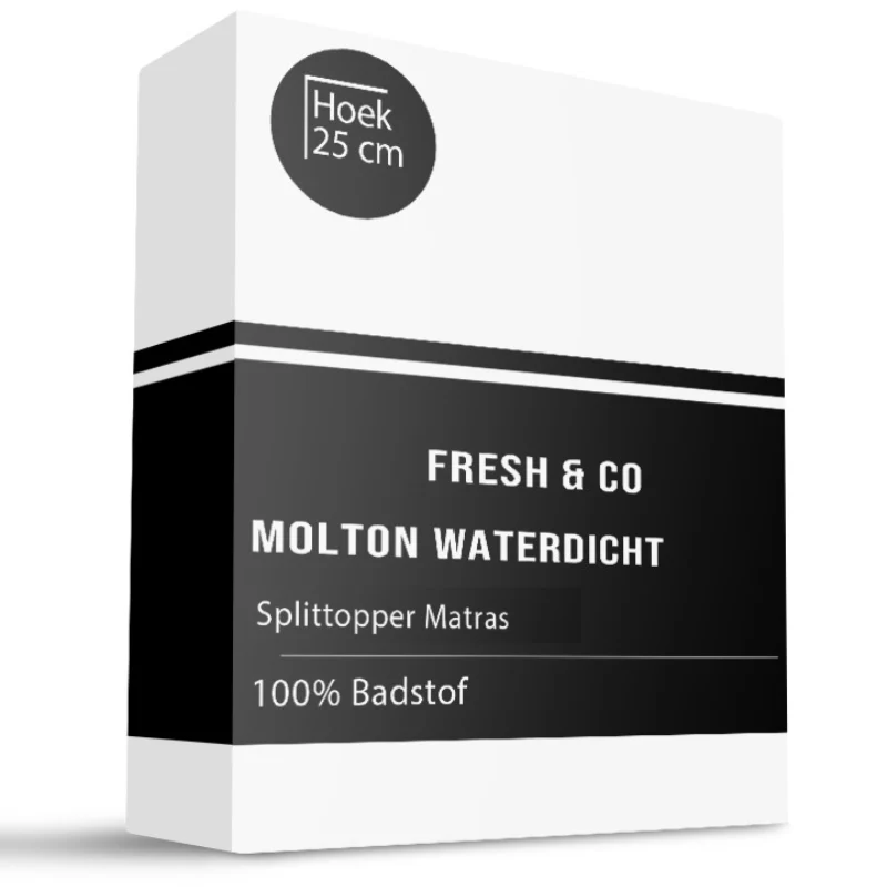 Molton Hoeslaken - Badstof Waterdicht - Splittopper - Image 4