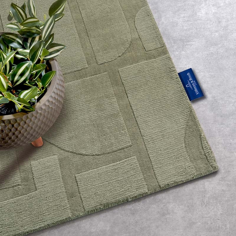 Wollen Vloerkleed Alexis - Groen - Image 6