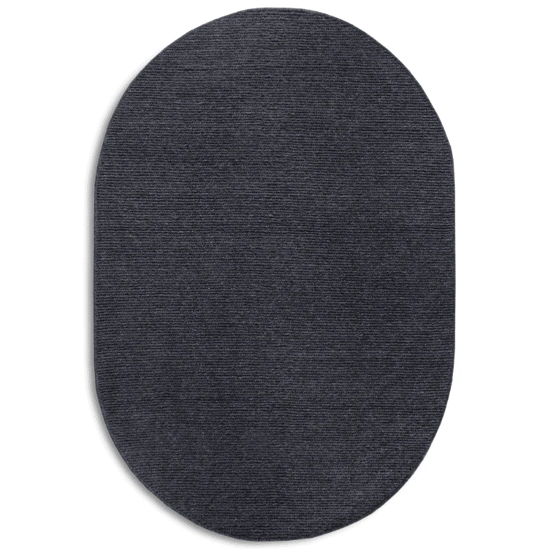 Wollen Vloerkleed Francois Ovaal - Antraciet - Image 2