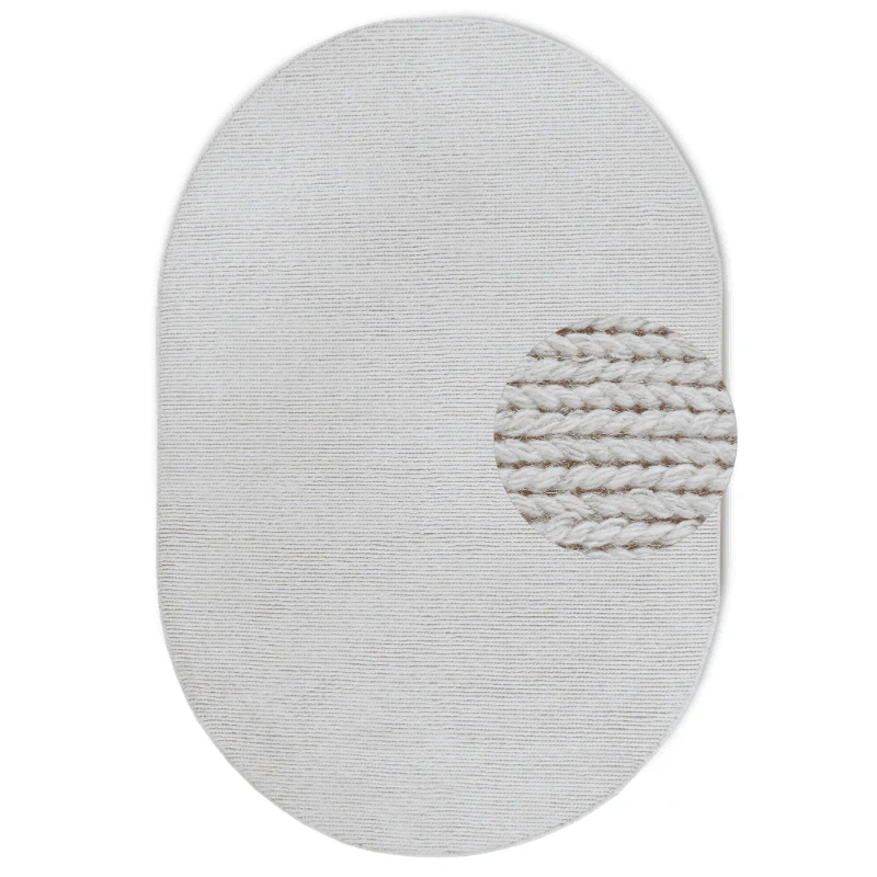Wollen Vloerkleed Francois Ovaal - Creme - Image 8
