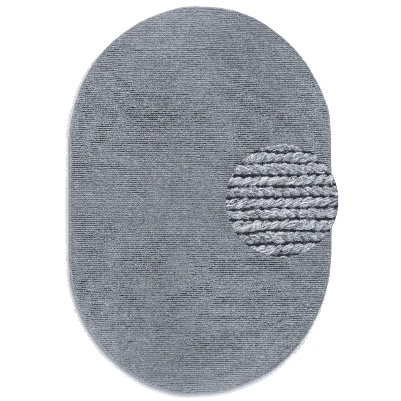 Wollen Vloerkleed Francois Ovaal - Grijs - Image 8