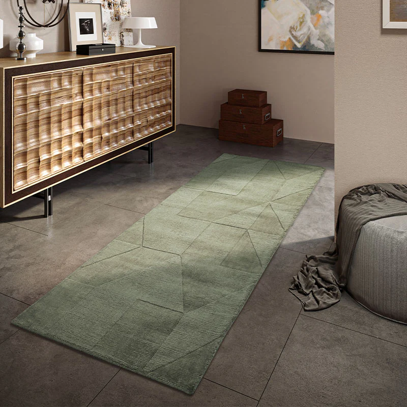 Wollen Vloerkleed Ursule - Groen - Image 6